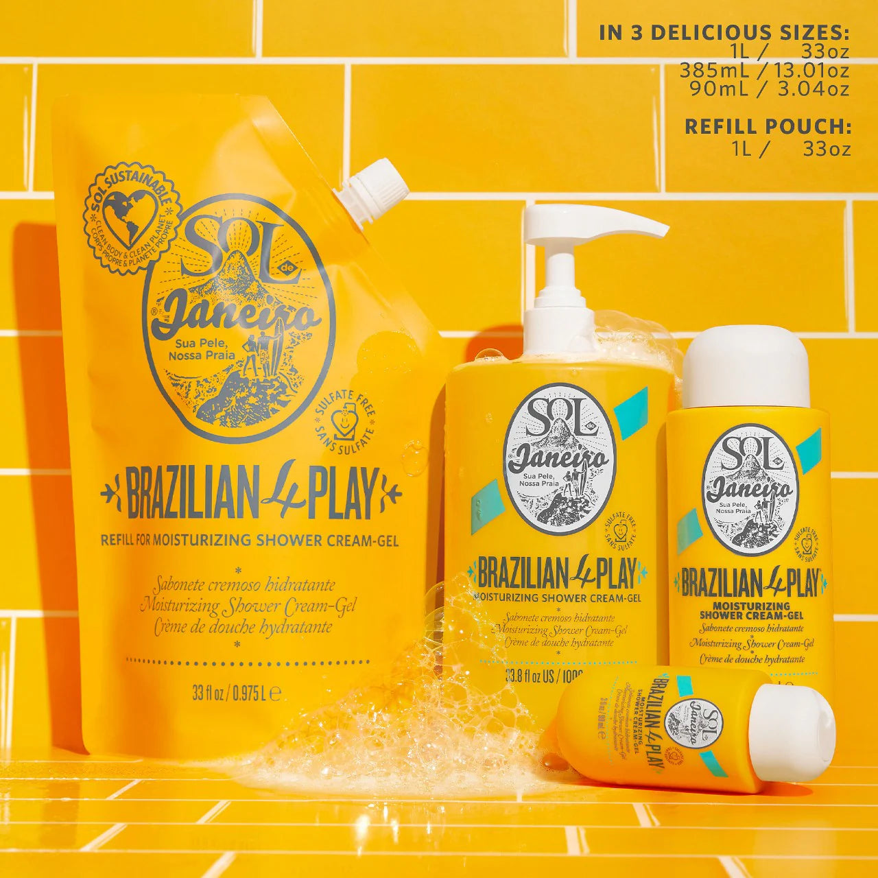 Sol de Janeiro - Brazilian 4 Play Moisturizing Shower Cream-Gel